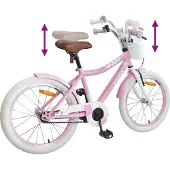 vidaXL Kinderfiets 18 Inch voor 5-7 jaar oud Licht Roze