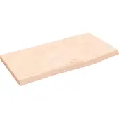 vidaXL Wastafelblad 60x30x2 cm onbehandeld massief hout