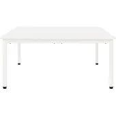 vidaXL Salontafel Wit 100 x 100 x 45 cm Massief grenenhout