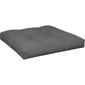 vidaXL Palletkussen 80x80x12 cm stof antracietkleurig