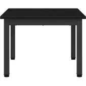 vidaXL Salontafel, zwart, eikenlook, 50 x 50 x 36 cm, houtvezel
