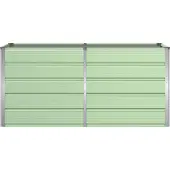vidaXL Plantenbak Groen 160 x 80 x 75 cm Staal