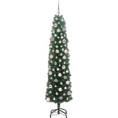 vidaXL Kunstkerstboom Groen 180 cm PVC en Staal en Kunststof