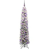 vidaXL Kunstkerstboom Groen 180 cm PVC en Staal en Kunststof