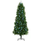 vidaXL Kerstboom met 300 LED met standaard Groen 240 cm PE