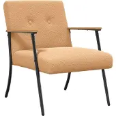 vidaXL Fauteuil Beige Kratig Wolachtig Stof