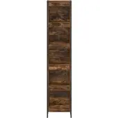 vidaXL Boekenkast 40 x 30 x 189,5 cm Bewerkt hout Rook Eik