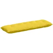 vidaXL Rugkussen Licht Geel 200 x 19 x 50 cm Stof