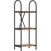 vidaXL Boekenplank 3-laags 40 x 30 x 109 cm Bewerkt hout Oudhout