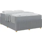 vidaXL Bedframe Lichtgrijs 140 x 200 cm Stof