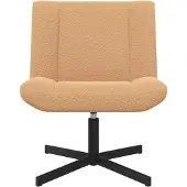 vidaXL Draaistoel Beige 63 x 75 x 76 cm Schapenvacht