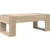 vidaXL Salontafel Sonoma Eik 110 x 50 x 41 cm Bewerkt hout
