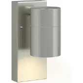 vidaXL Buitenwandlamp 2 st Zilver 6,5 x 10,5 x 16 cm