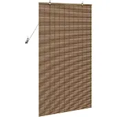 vidaXL Rolgordijn Bruin 80 x 160 cm Bamboe