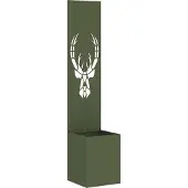 vidaXL Tuin Privacy Scherm Dierenprint Olijfgroen 32 x 32 x 150 cm