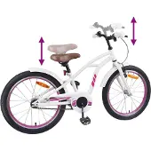 vidaXL Kinderfiets 22 Inch voor 7-12 jaar oud Wit
