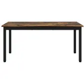 vidaXL Salontafel Rook Eik 100 x 50 x 45 cm Bewerkt hout