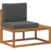 vidaXL 6 st Buiten bank set Massief Acacia Hout en Polyester