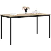 vidaXL Staande Bartafel Bewerkt hout Rechthoekig