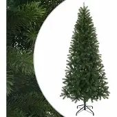 vidaXL Kunstkerstboom met standaard Groen 240 cm PVC, PE en staal