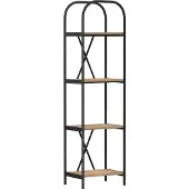 vidaXL Boekenplank 4-laags 40 x 30 x 146 cm Bewerkt hout Artisan Eiken