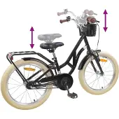 vidaXL Kinderfiets 20 Inch voor 6-11 jaar oud Zwart
