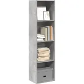 vidaXL Boekenkast 40x30x152 cm bewerkt hout betongrijs