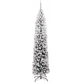 vidaXL Kunstkerstboom Groen 210 cm PVC en Staal en Kunststof