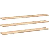 vidaXL Wandschappen 3 st zwevend 140x20x2 cm onbehandeld acaciahout