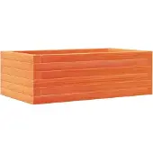 vidaXL Plantenbak 70x40x23 cm massief grenenhout wasbruin