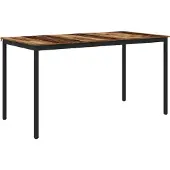 vidaXL Staande Bartafel Bewerkt hout Rechthoekig