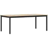 vidaXL Eettafels 200 x 100 x 75 cm Bewerkt hout Rechthoekig