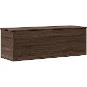 vidaXL Opbergbox 102x35x35 cm bewerkt hout bruin eikenkleur