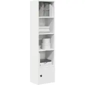 vidaXL Boekenkast 31x24x127 cm bewerkt hout wit
