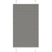 vidaXL Plissé rolgordijn 80x100 cm stofbreedte 79,4 cm antraciet