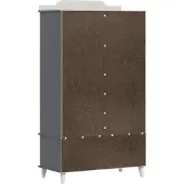 vidaXL Opbergbox voor kinderen, creatief design, ROROS, grijs en wit, van houtvezel