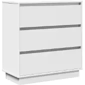 vidaXL Nachtkastje Wit 71 x 34,5 x 75 cm Bewerkt hout