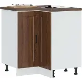 vidaXL - Keuken - hoekonderkast - "Porto" - bewerkt - hout - bruin - eikenkleur