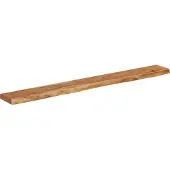 vidaXL Wandschap rechthoekig natuurlijke rand 160x20x3,8 cm acaciahout