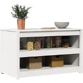 vidaXL Keuken Kast MEPPEL Wit 106 x 55 x 64 cm Massief grenenhout