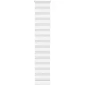 vidaXL Zebra rolgordijn 50x200 cm stofbreedte 45,9cm polyester wit