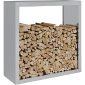 vidaXL Haardhoutrek 100x40x100 cm gegalvaniseerd staal