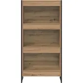 vidaXL Boekenkast 60 x 30 x 121 cm Bewerkt hout Ambachtelijk Eiken