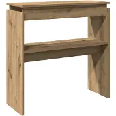 vidaXL Wandtafel 80x30x80 cm bewerkt hout artisanaal eikenkleurig