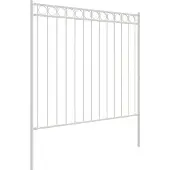 vidaXL Schuttingelement ASSEN, 170 x 200 cm, staal, wit