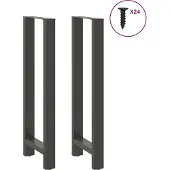 vidaXL Bartafelpoten 2 st 50x(110-111) cm staal antraciet