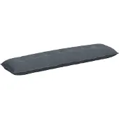 vidaXL Rugkussen Donkergrijs 200 x 50 cm Corduroy stof