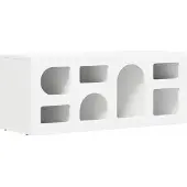 vidaXL TV-kast ELST 100 x 35 x 40 cm Wit Bewerkt hout