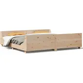 vidaXL Bedframe zonder matras massief grenenhout 180x200 cm