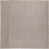 vidaXL Binnen- en buitenkleed PALMERAS Beige 200 x 200 cm Polyester